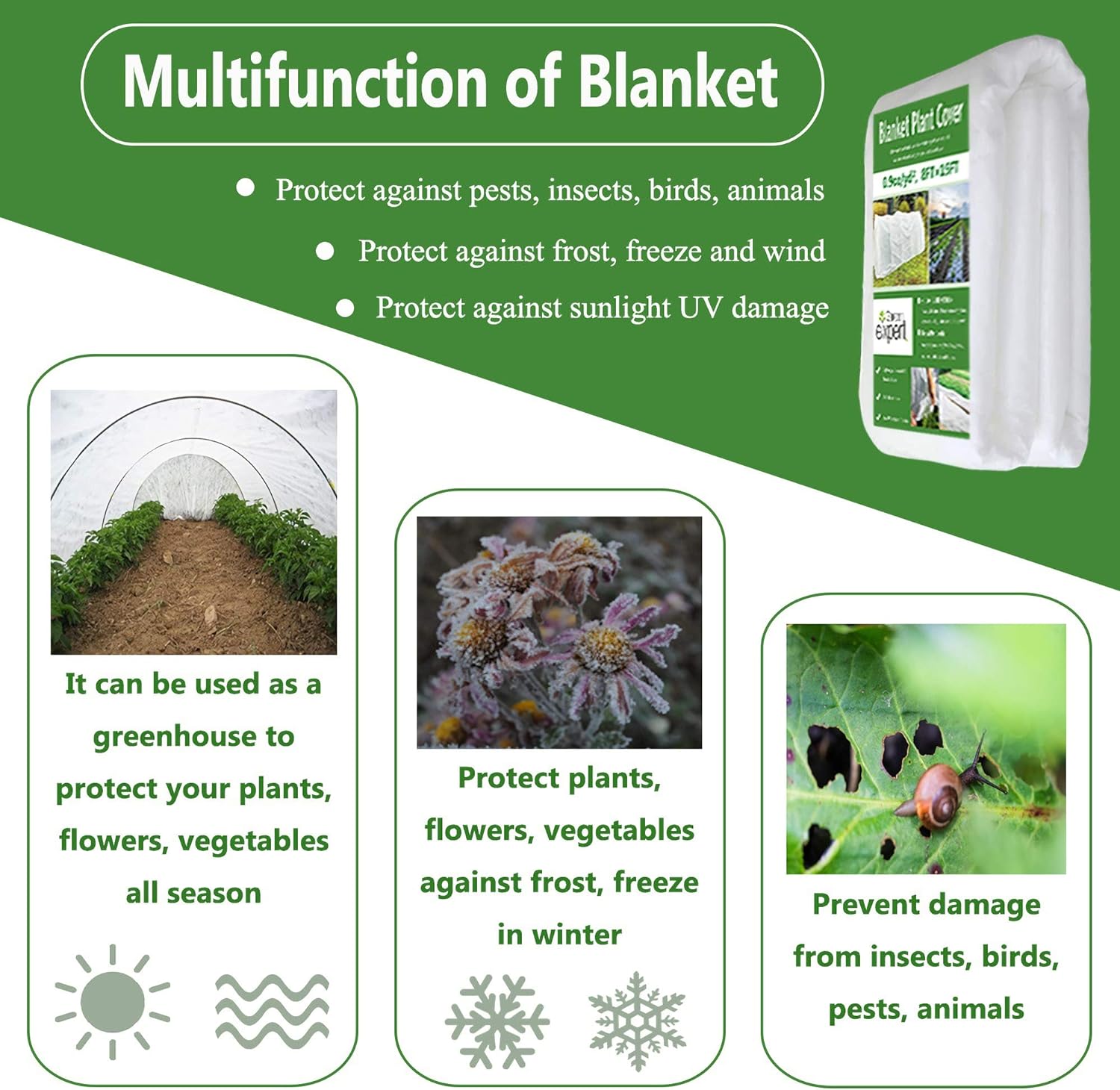 Amazon.com : Garden expert Plant Covers Freeze Protection Floating Row Cover 0.9oz Fabric Frost Cloth Plant Blanket for Plants  Vegetables in Winter(8FTx15FT,with 6 PCS Staples Stakes) : Patio, Lawn  Garden