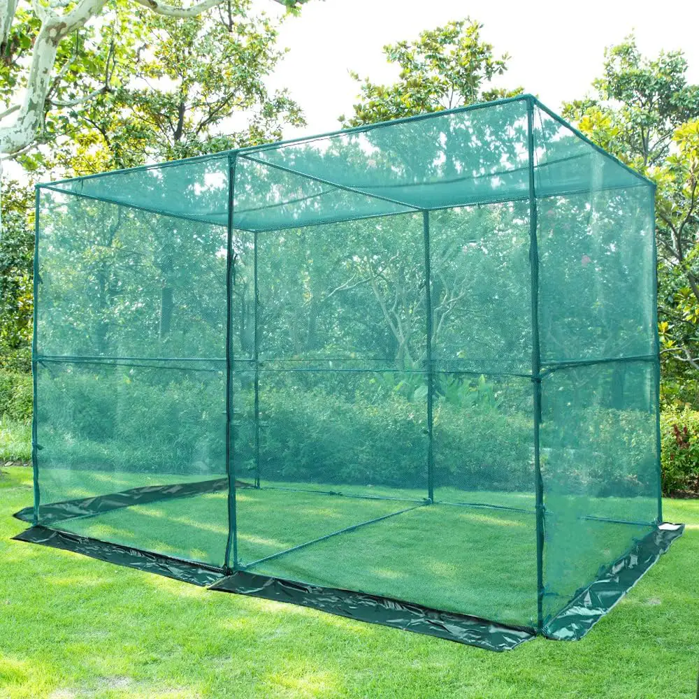 Neorexon 6.5 x 10 Feet Crop Cage Plant Protection Tent, Easy to Install Protection Garden Cages, Crop Cages with Storage Bag Suitable for Garden Patio Lawn