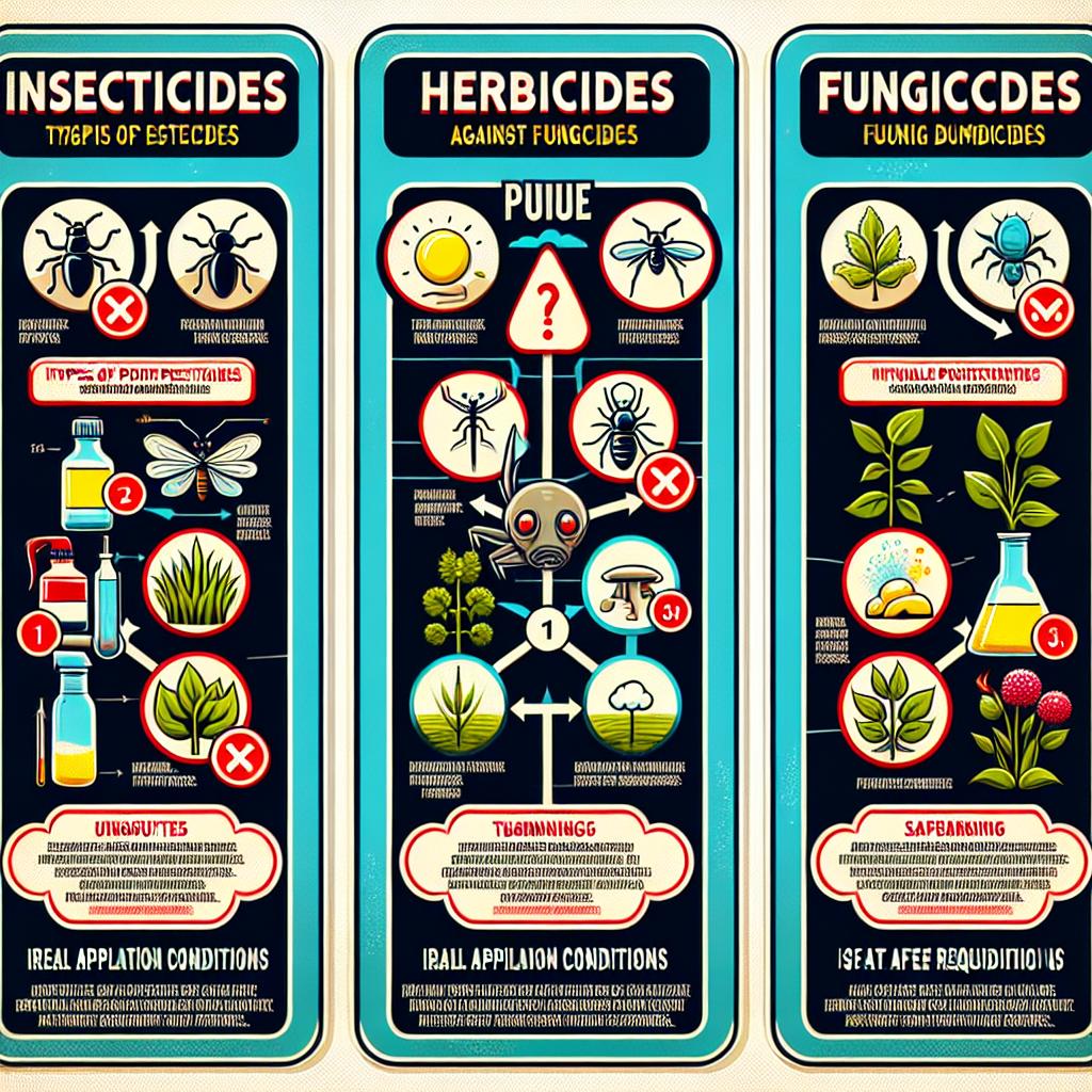 Understanding Pesticide Types and Their​ Unique Requirements