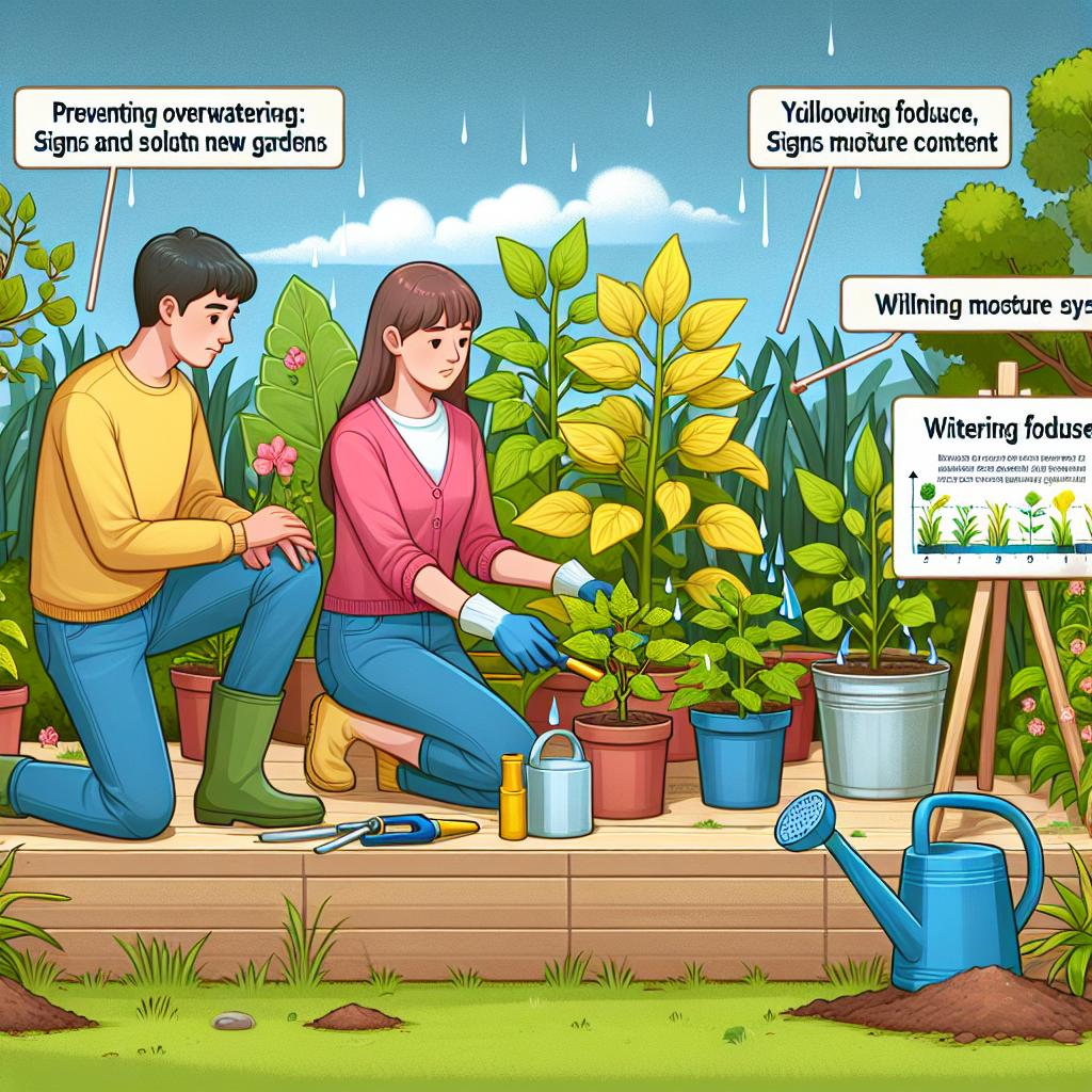 Preventing Overwatering: Signs and Solutions for New Gardens