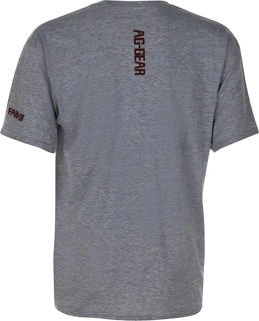 AG-GEAR Menâs Farm  Ranch Logo Tee, Menâs Agricultural Workwear T-Shirt with Moisture Wicking  Odor Control, and Styles