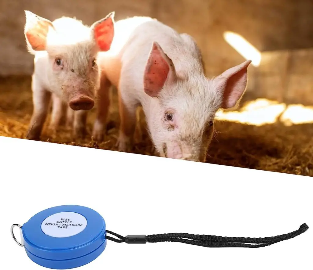 Pig Weight Measuring Tape, Animal Body Weight Measure Tape, NonâToxic Measuring Safe for Animal Farm Equipment Cattle Weight