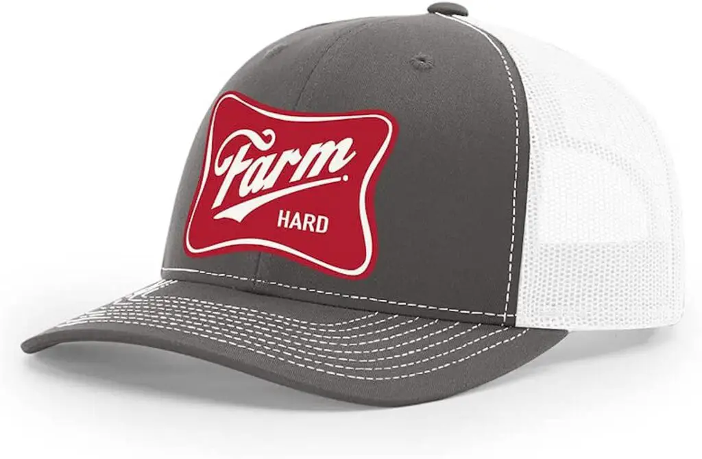 Turnrows Farm Hard 6 Panel Adjustable Mesh Badge Hat