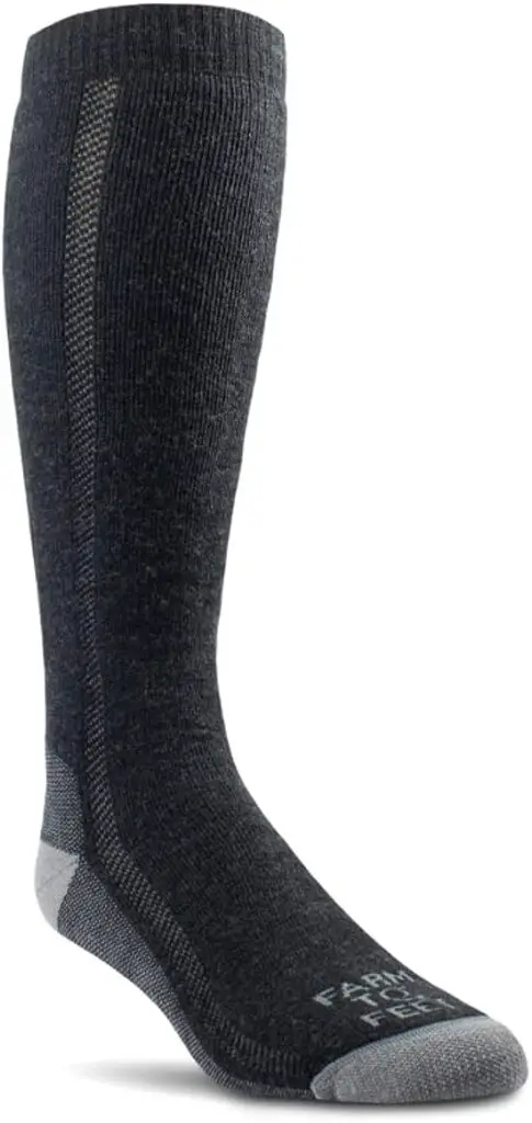 Farm to Feet Mens Ansonville Mid-Weight Solid Wader Over The Calf Socks