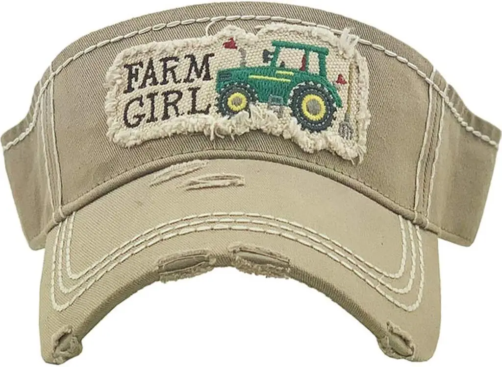 JINS CLOSET KBETHOS Embroidered Farm Girl Vintage Visor