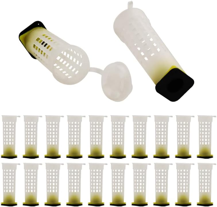 Lucky Farm Bee Queen Cage Rearing Cup 20 Sets Beekeeping Equipment Insects Tools