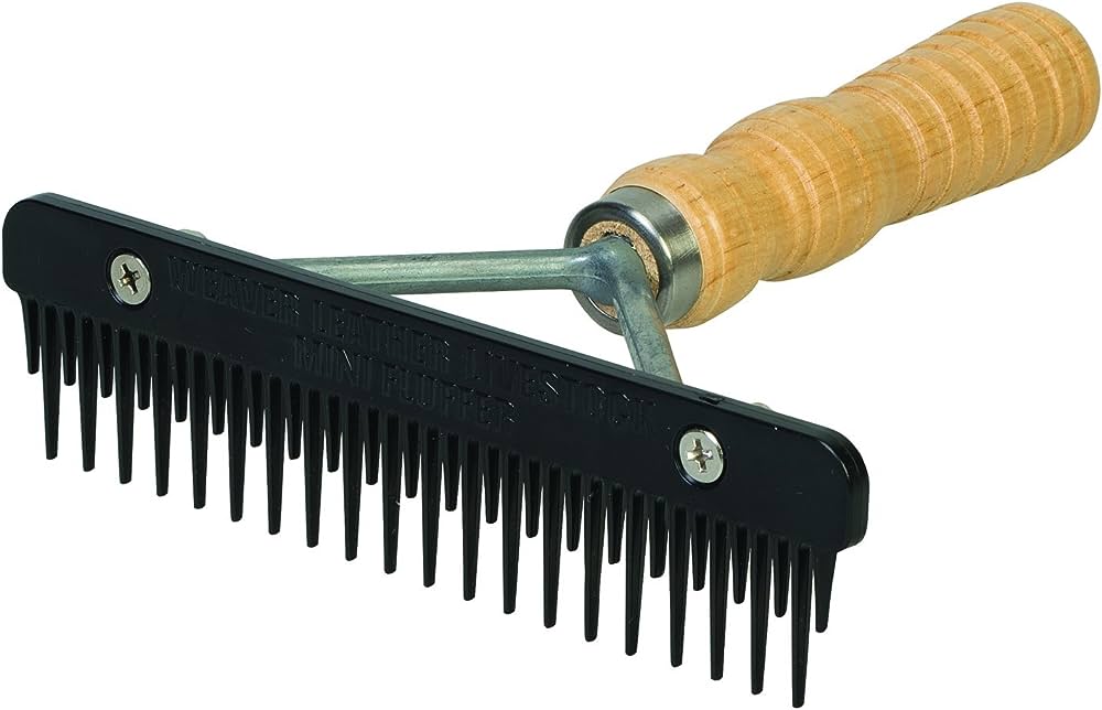 Weaver Leather Fluffer Comb with Handle  Replaceable Plastic Blade