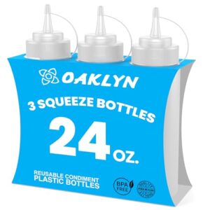 Reviewing Oaklyn's 24oz Squeeze Bottles: Versatile & Leak-Proof!