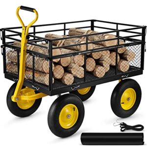 VEVOR Heavy-Duty Garden Cart: Versatile Utility for All Needs