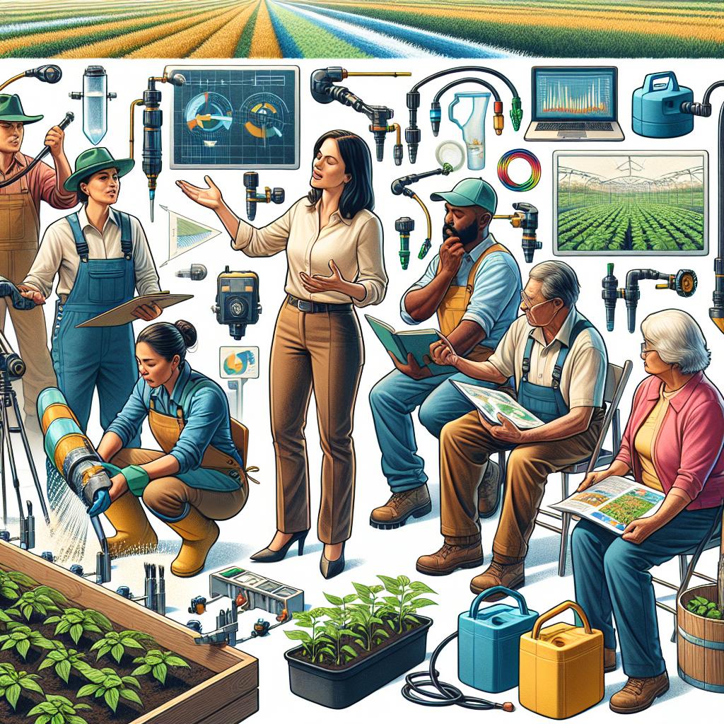 Empowering Farmers with training and Resources‍ for ⁤efficient ⁤Water Use