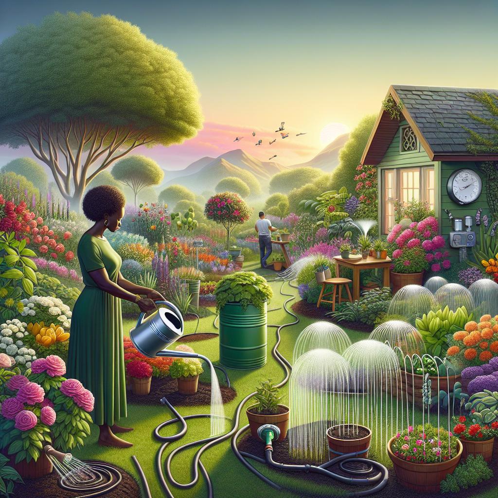 Eco-Friendly Practices:⁤ Conserving Water while Keeping Your Garden⁣ Thriving