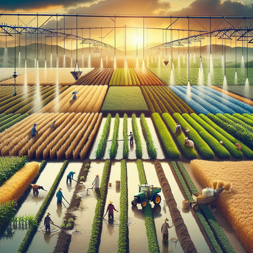 Exploring the Thirsty Greens: How Water Needs Vary Among Crop Types