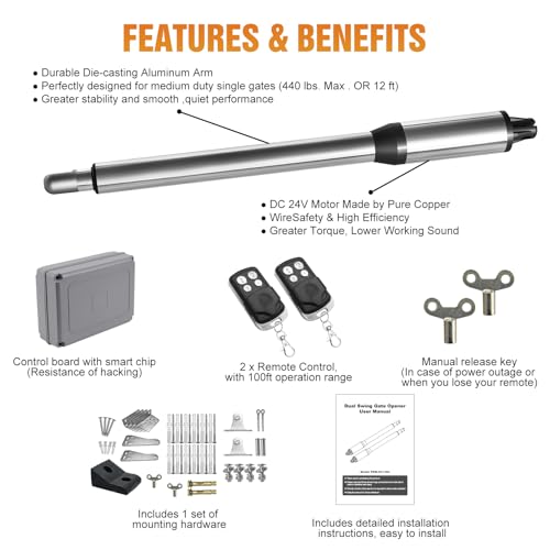 JUJIANG Automatic Gate Opener: Effortless Access for Your Home - Image 7