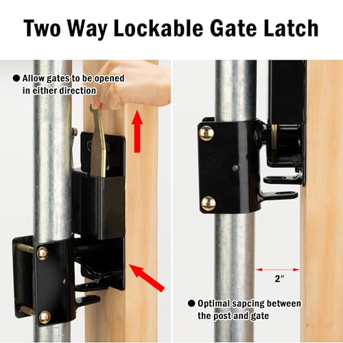 Heavy-Duty 2-Way Farm Gate Latch: A Secure Solution for Ranches - Image 5