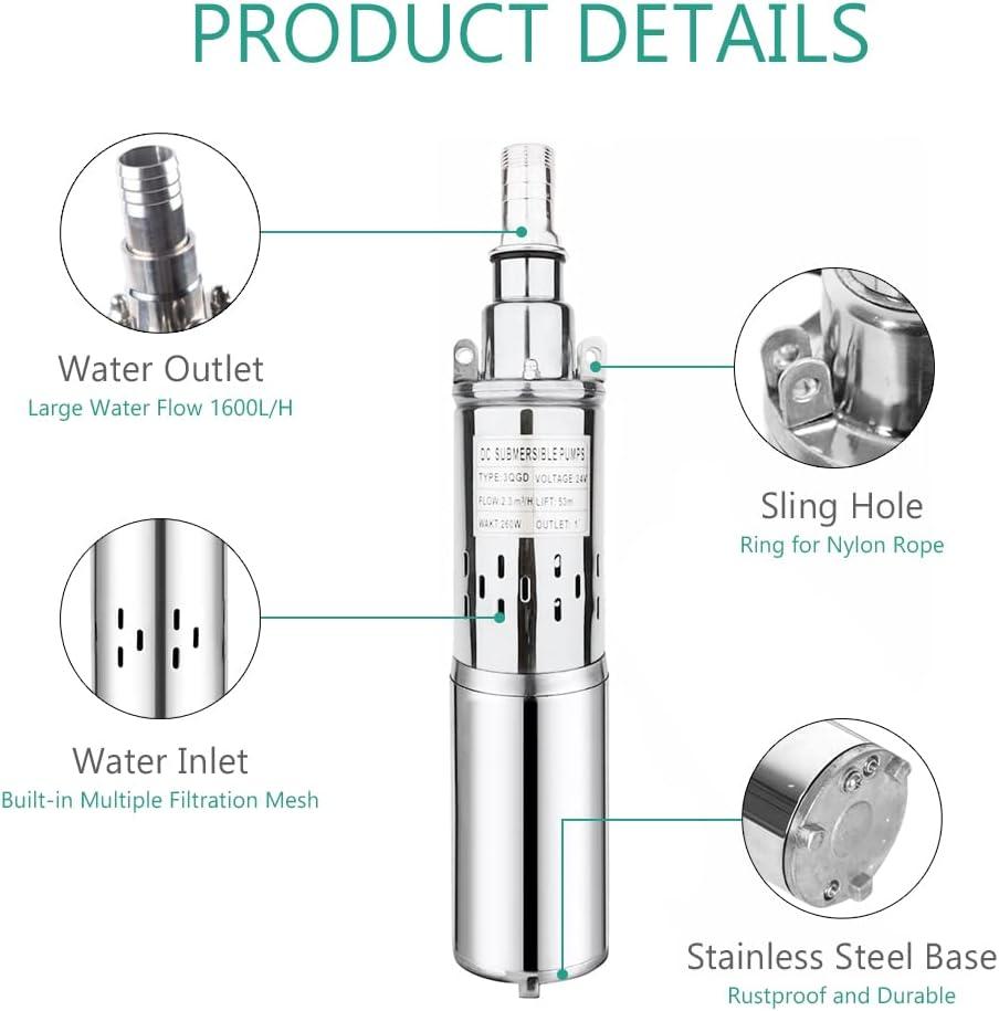 Exploring WOWOHI's 24V Solar Submersible Water Pump