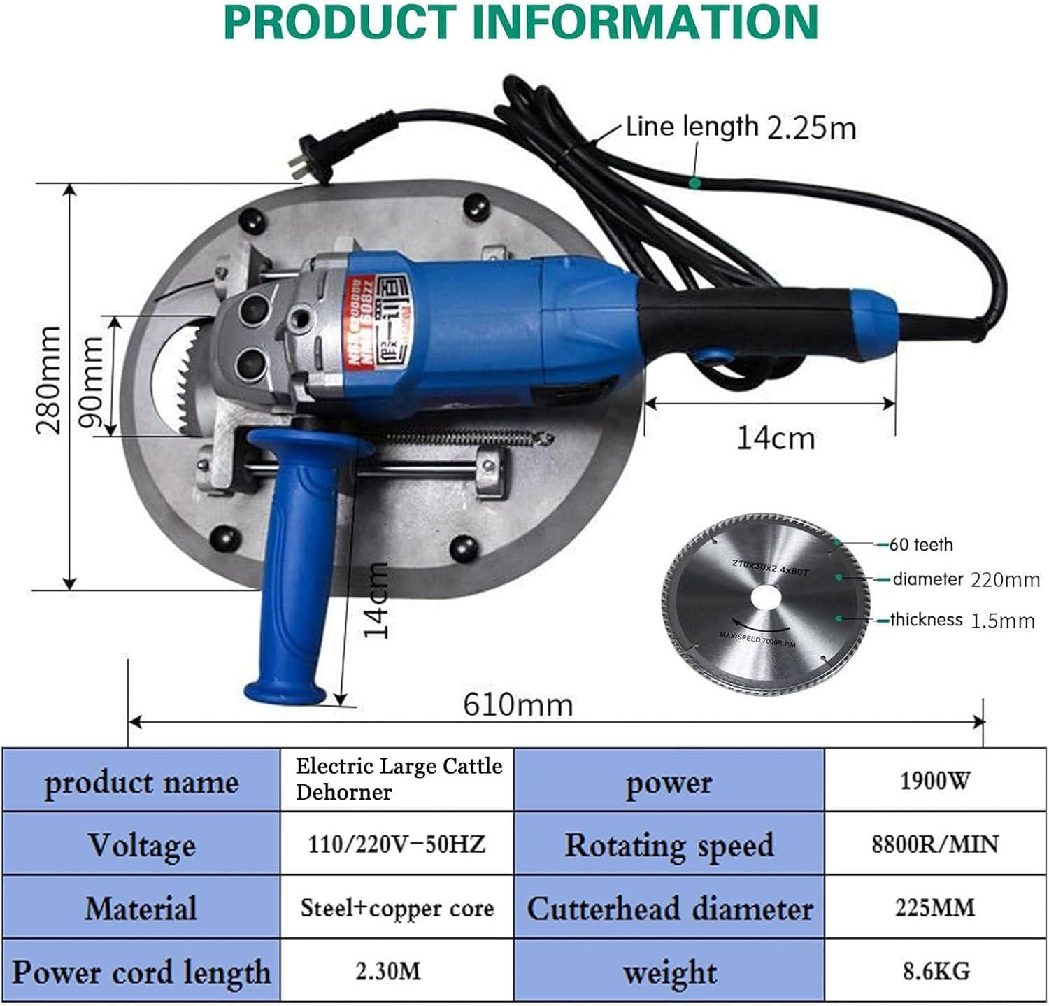 Our Review: The 1900W Electric ‍Dehorner for Safer Farm Management