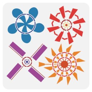 Transform Your Space: Review of FINGERINSPIRE Windmill Stencils