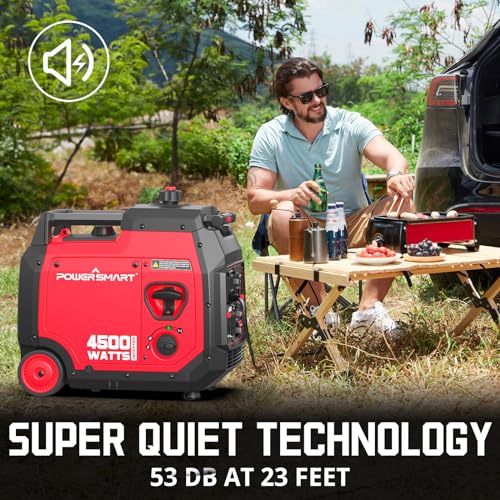 PowerSmart 4500W Inverter Generator: Quiet, Portable, and Reliable - Image 4