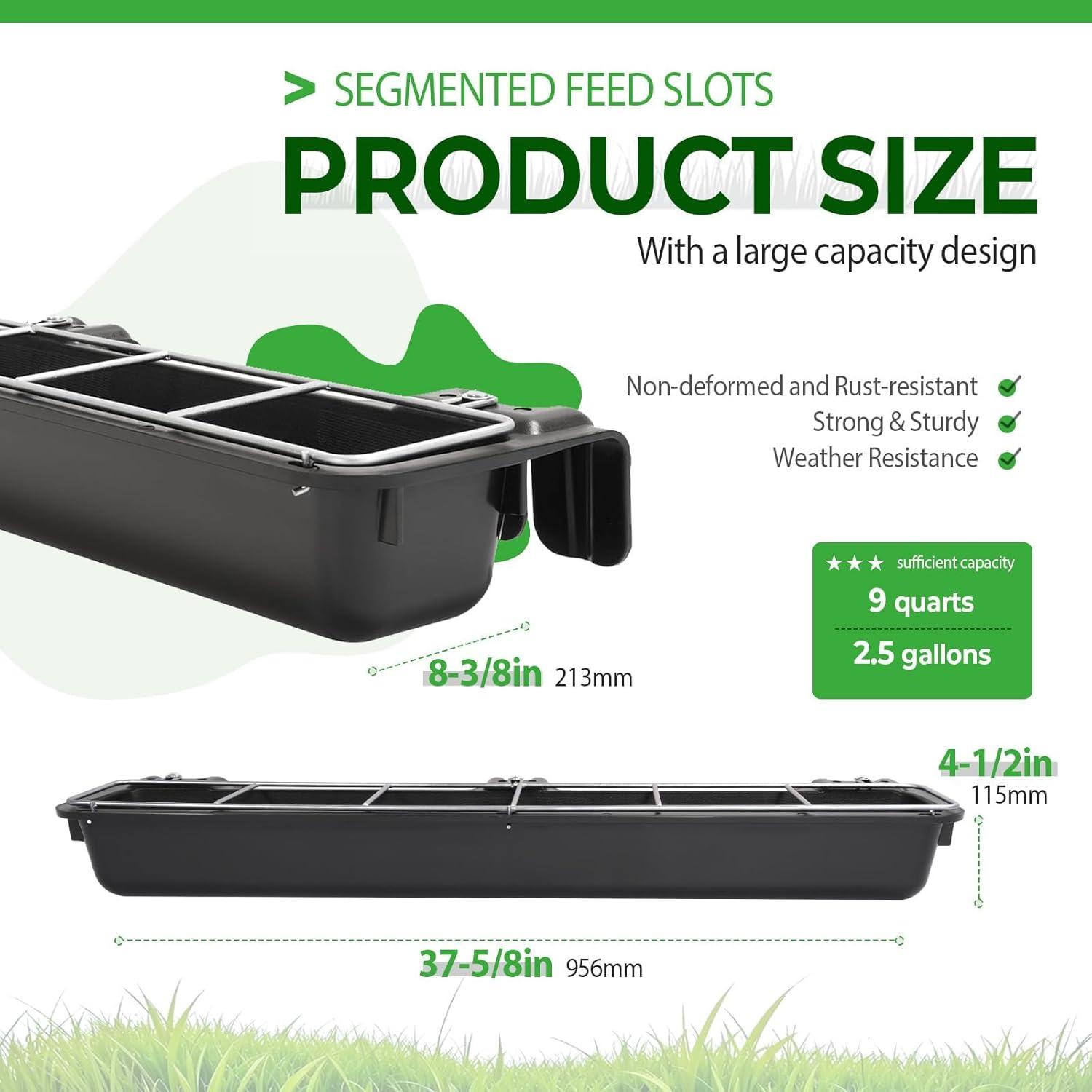 Our Review: 2.5 Gallon Divided Goat Feeder for Efficient Farm Management