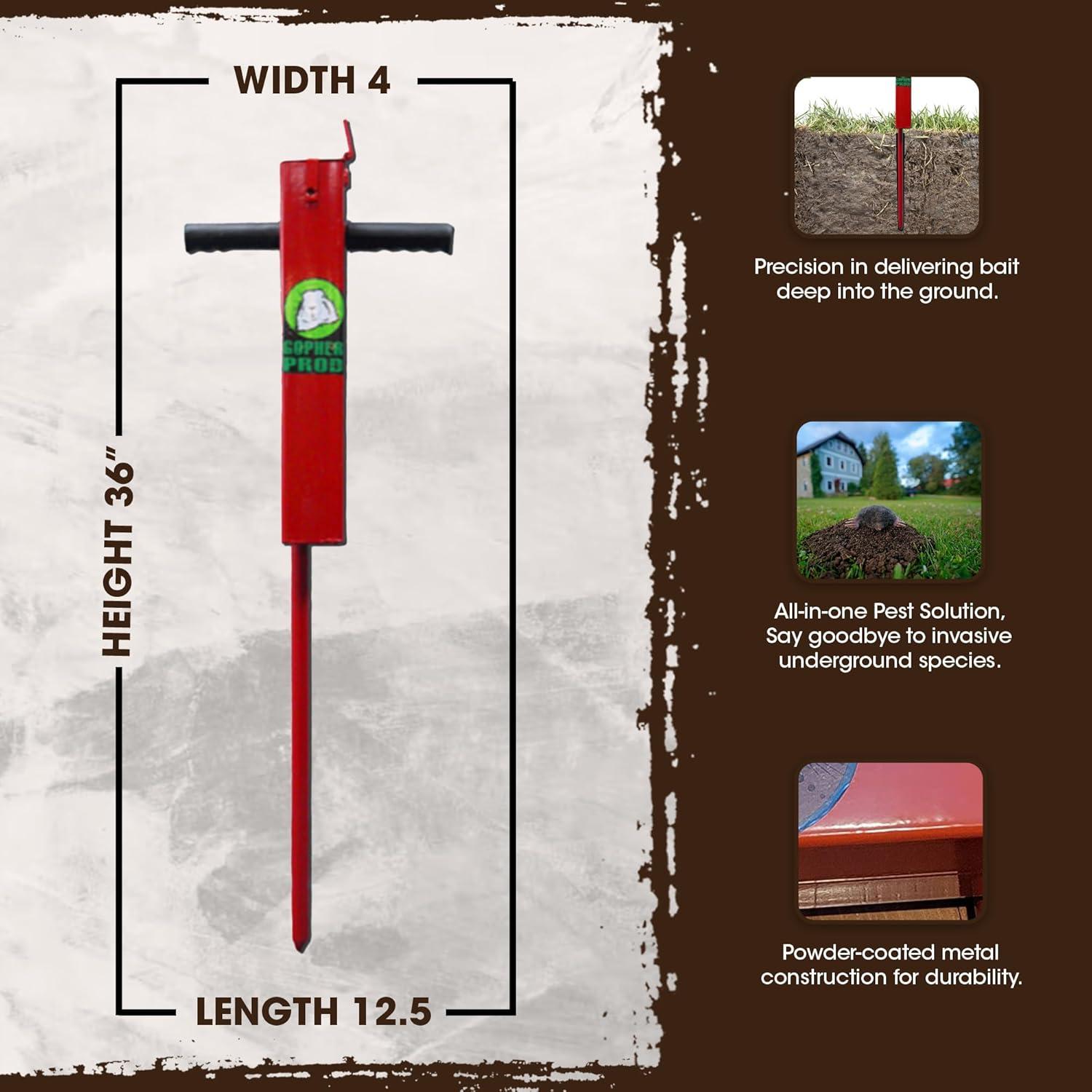 Our Hands-On‍ Review:⁤ Rugged⁤ ranch's Metal ​Gopher Bait Tool