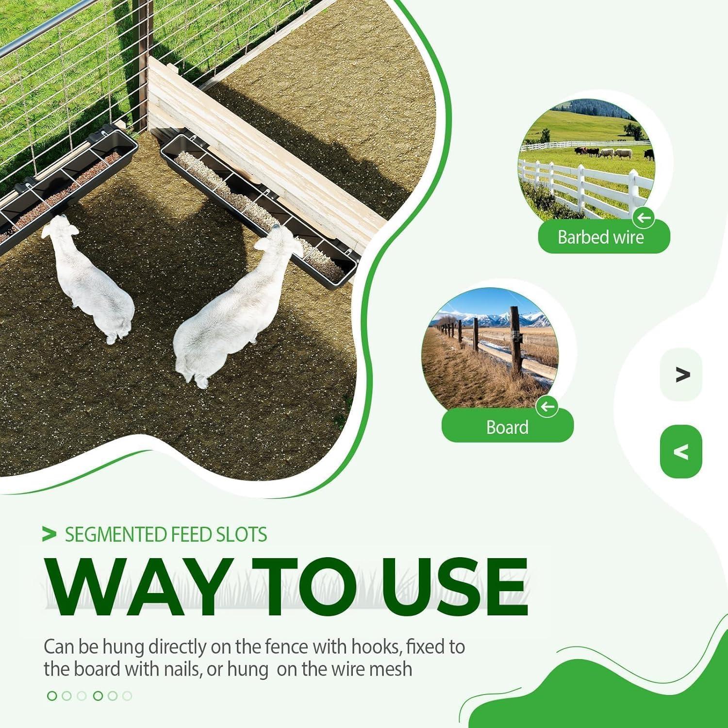 Our Review: 2.5 Gallon Divided Goat Feeder for Efficient Farm Management
