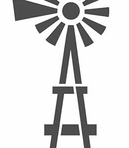 Transform Your Decor with Joanie's Farmhouse Windmill Stencil