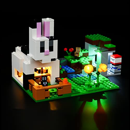 Illuminate Your LEGO Minecraft Rabbit Ranch with Rorliny LED Lights
