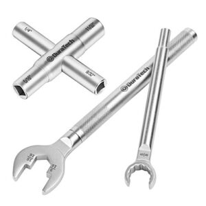 Unlock Plumbing Ease with DURATECH 3-in-1 Wrench & Key Set