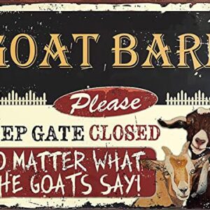 Quirky Charm: QISPIOD Goat Sign Review for Your Farmhouse Decor