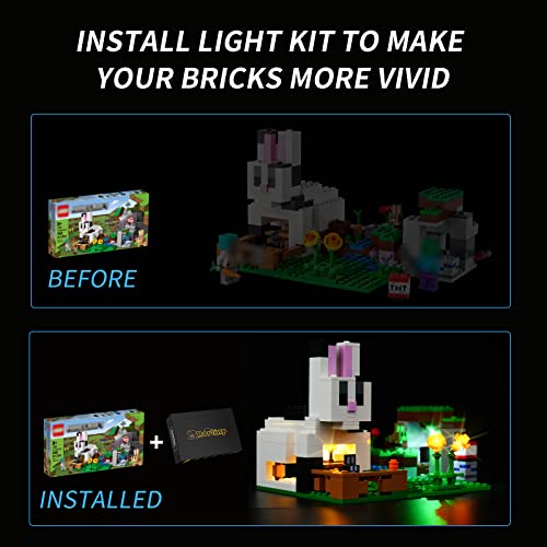 Illuminate Your LEGO Minecraft Rabbit Ranch with Rorliny LED Lights - Image 3