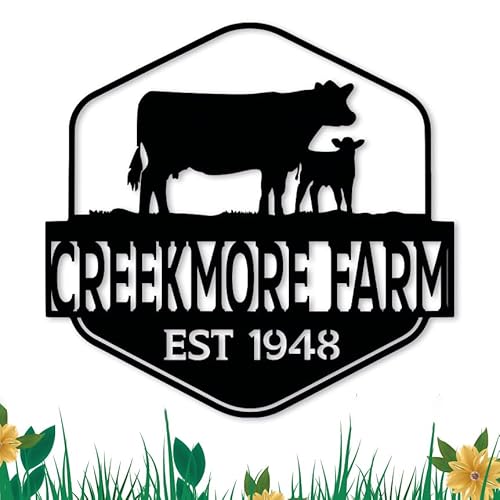 Personalized Metal Farm Name Sign: A Charming Ranch Decor