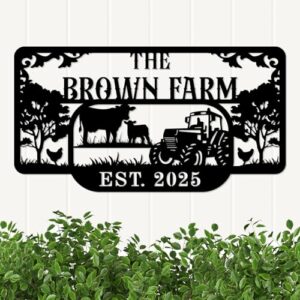 Transform Your Farmhouse with a Custom Metal Name Sign